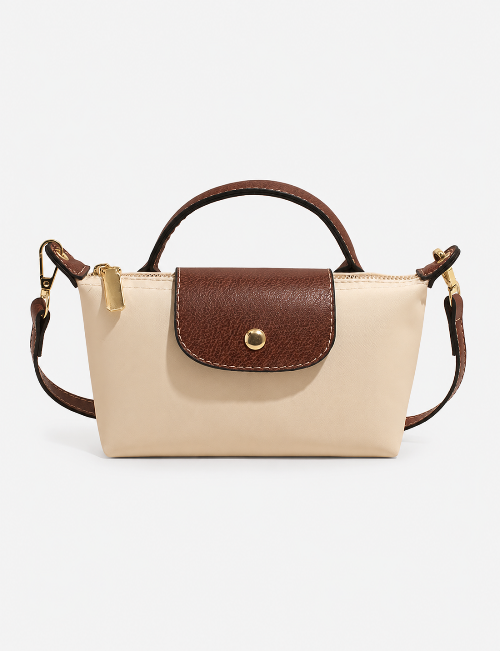 Ivory Color Block Crossbody Bag