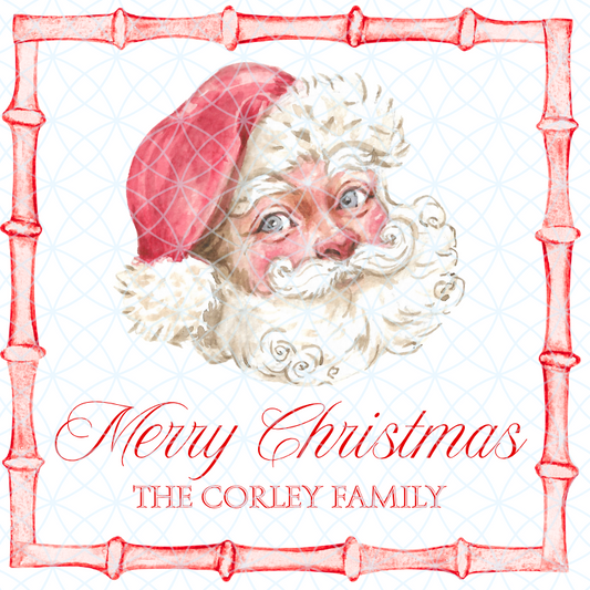 Watercolor Santa Gift Tags