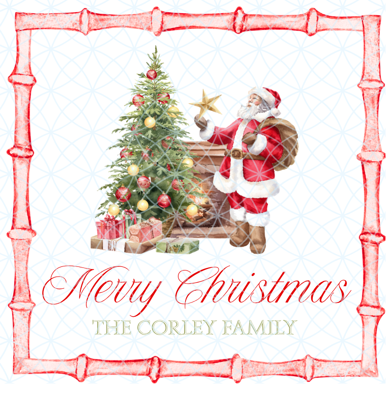 Santa Tree Gift Tags