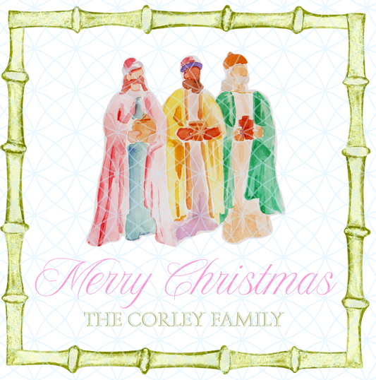 Watercolor Wise Men Gift Tags