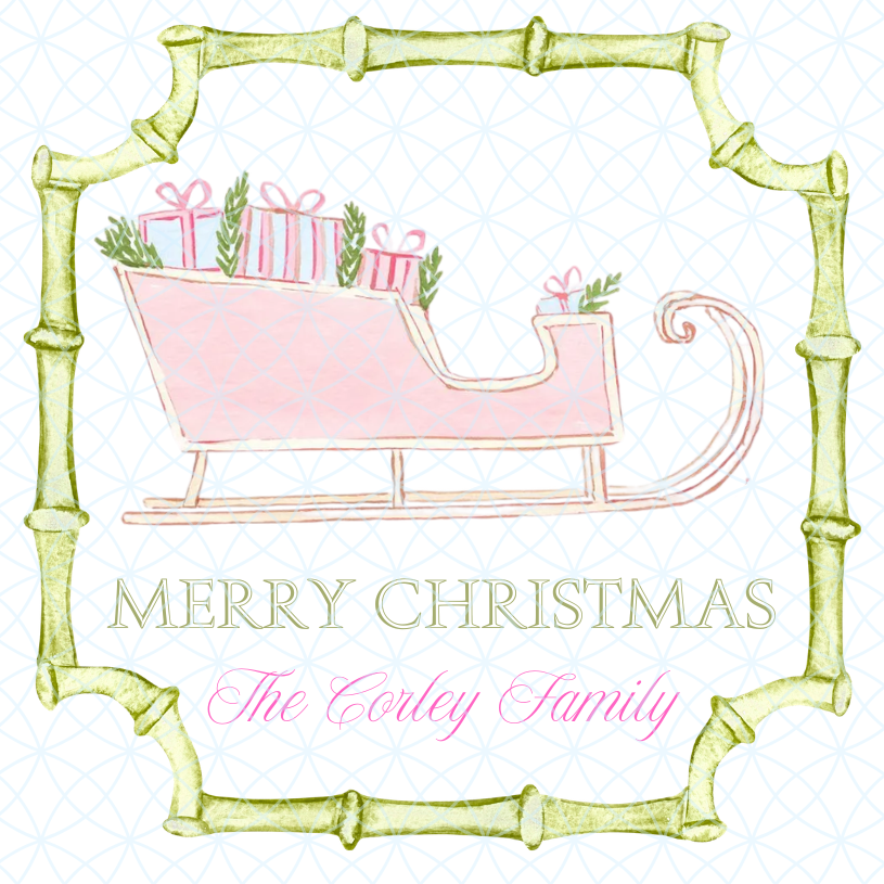 Sleigh Christmas Gift Tags
