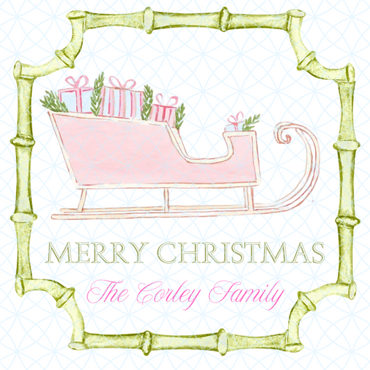 Sleigh Christmas Gift Tags