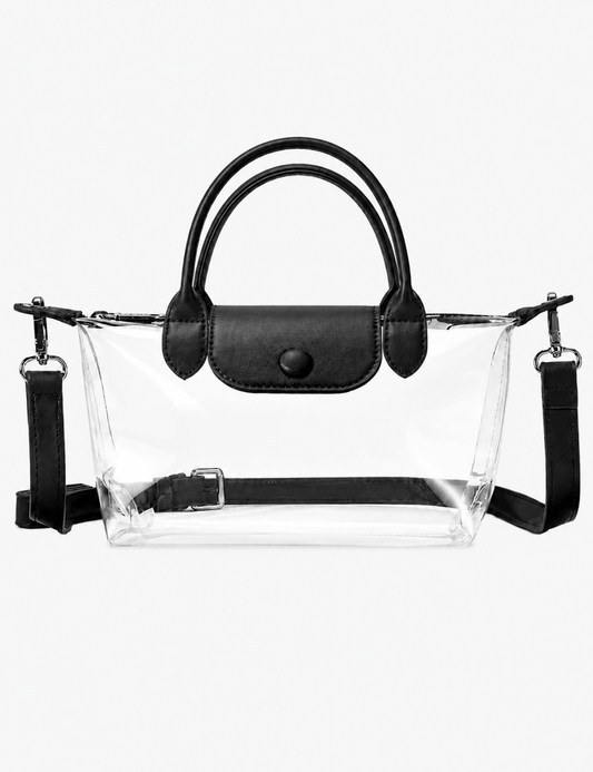 Black and Clear Crossbody Bag